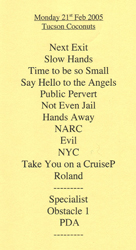 Set List